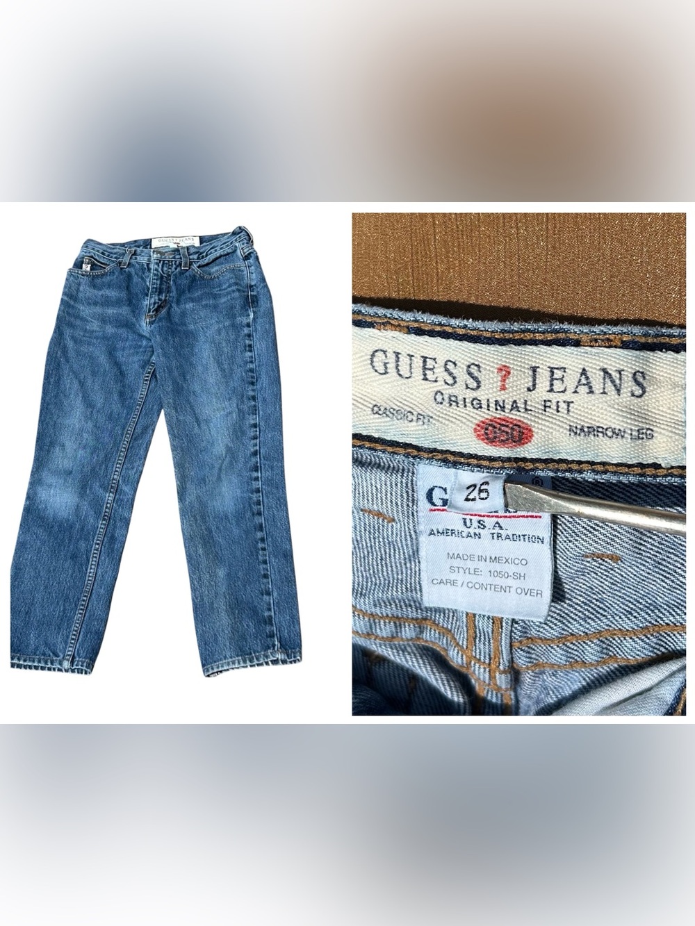 #2 Vintage Guess Jeans Original Fit Narrow Leg Size 26